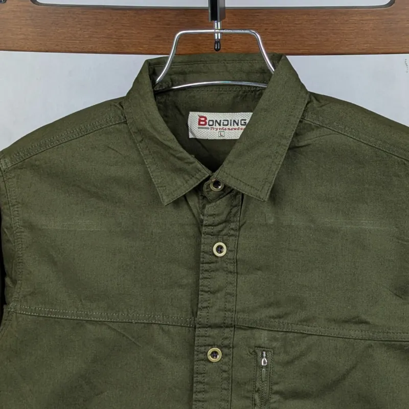 Kaiser Cotton Stylish Full Sleeve Shirt (Olive)