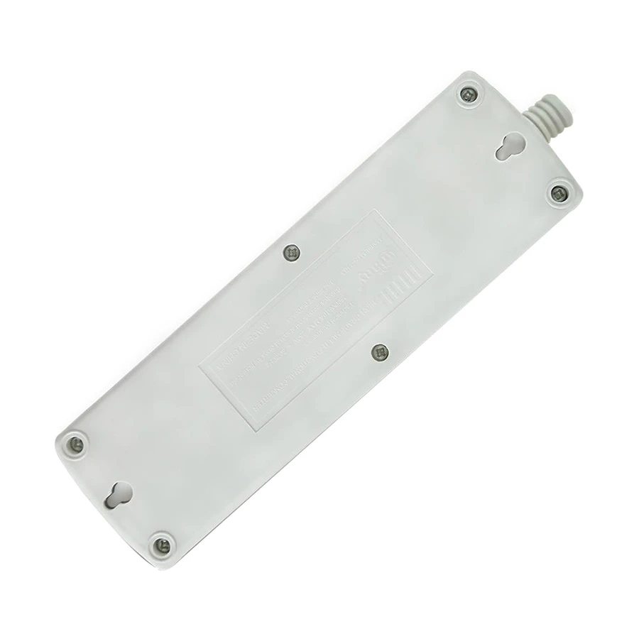 Many MTS-1103 2 Pin 3 Port Power Strip, 10 Meter, White
