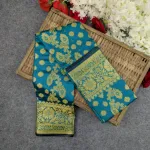 Premium Silk Katan Saree (Ocean Green, Sky Blue, Purple, Red, Green)