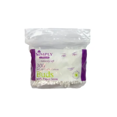Simply Soft & Gentle with Paper Stem Cotton Buds 300's (Turkey)