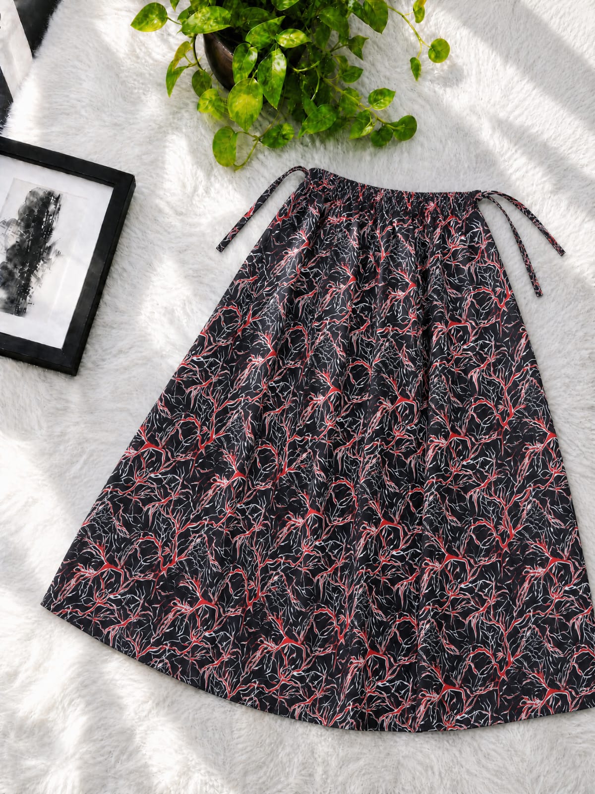 Women's Long Linen Skirt with 110 Inch Flare, 6 Colours