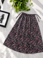 Women's Long Linen Skirt with 110 Inch Flare, 6 Colours