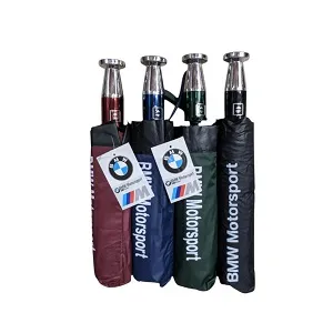 BMW 16 Ribs Automatic Open and Close Compact Umbrella – Random Color