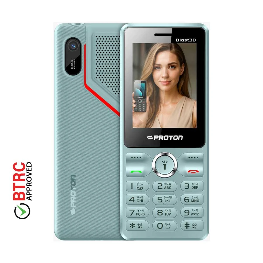 Proton Blast 3D Hunter Green Feature Phone (Dual Sim)