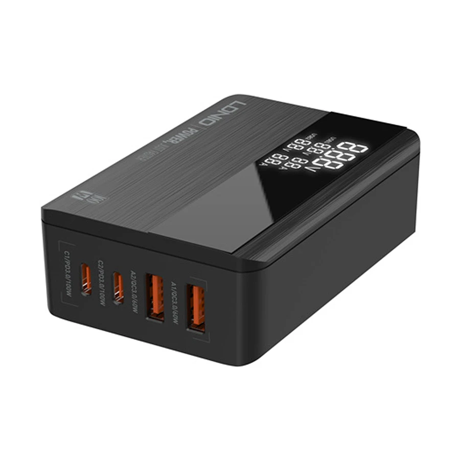LDNIO A4809C 100W GaN 4 Port USB Desktop Charging Station Black (UK)