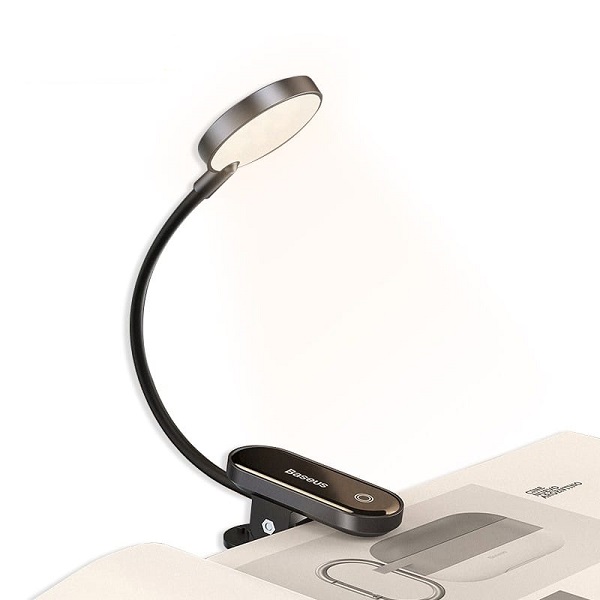 Baseus Rechargeable Mini Clip Lamp For Book Reading, Aquarium, Laptop Keybaord Light Portable And Useful (DGRAD-0G)