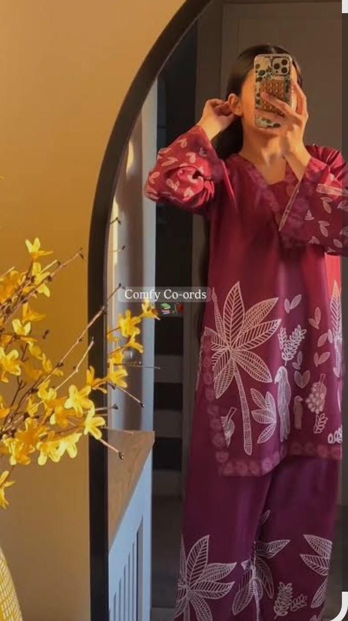 Cotton Silk Two Piece with 42 Inch Kameez, Sizes 36 to 46