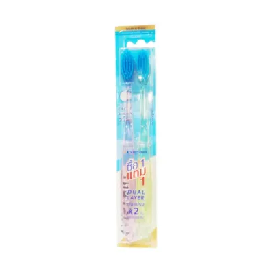 Victory Dual Layer Clear Soft & Thin Toothbrush Twin Pack (Thailand)