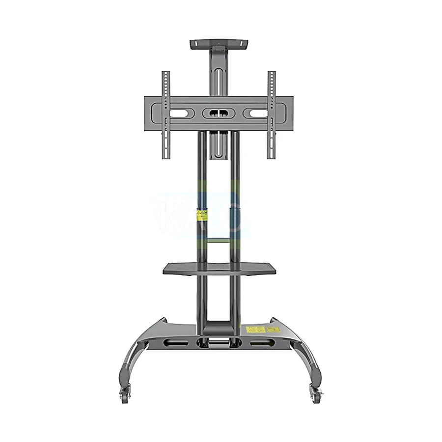 Kaloc KLC-150/B 32-75 Inch Adjustable Mobile TV Trolley, Black