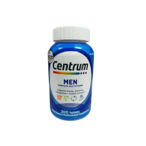 Centrum Men Complete Multivitamin Multimineral Supplement 200 Tablets (Canada)
