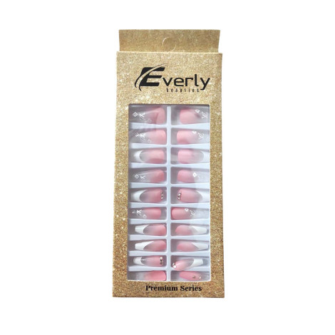 Everly Natural Fake Nails 24pcs - L107 (China)