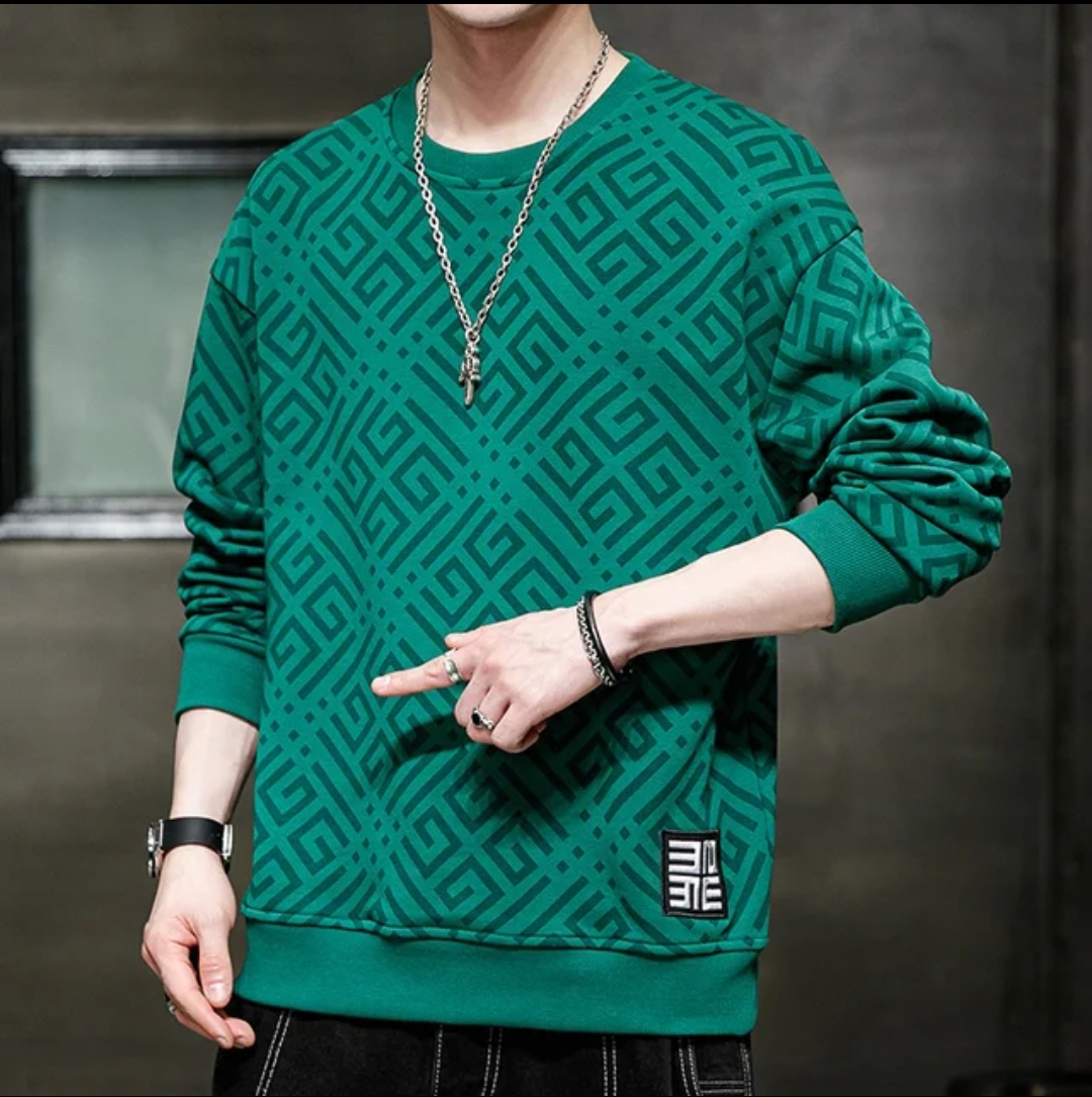 Men's 200 GSM Thick Cotton Full Sleeve T-Shirt, 6 Colours