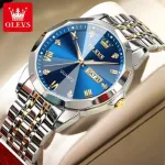 OLEVS 9931G New Exclusive Design Quartz Watch for Men  Nevy blue
