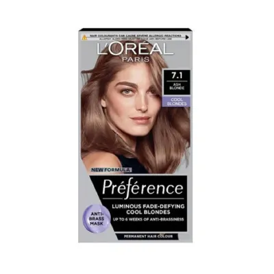 L'Oreal Hair Color Preference 7.1 Ash Blonde (Belgium)