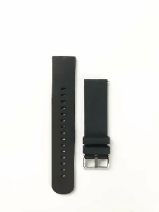 20MM Plain Silicone Watch Strap – Black Color