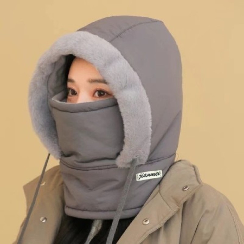Polar Fleece Winter Balaclava – Thick Warm Hood Hat with Face Mask for Men & Women