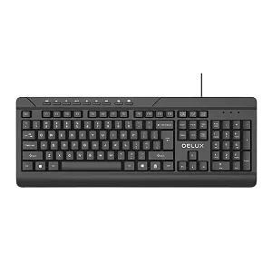 Delux K7010 USB multimedia Keyboard With Bangla