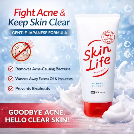Cow Skin Life Medicated Acne Care Facial Wash 130g (Japan)