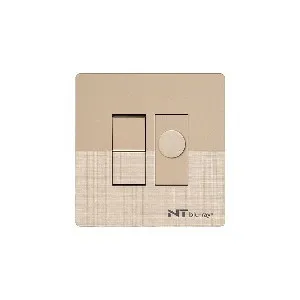 NT blu-ray Chrome Golden 400W Fan Dimmer With Switch