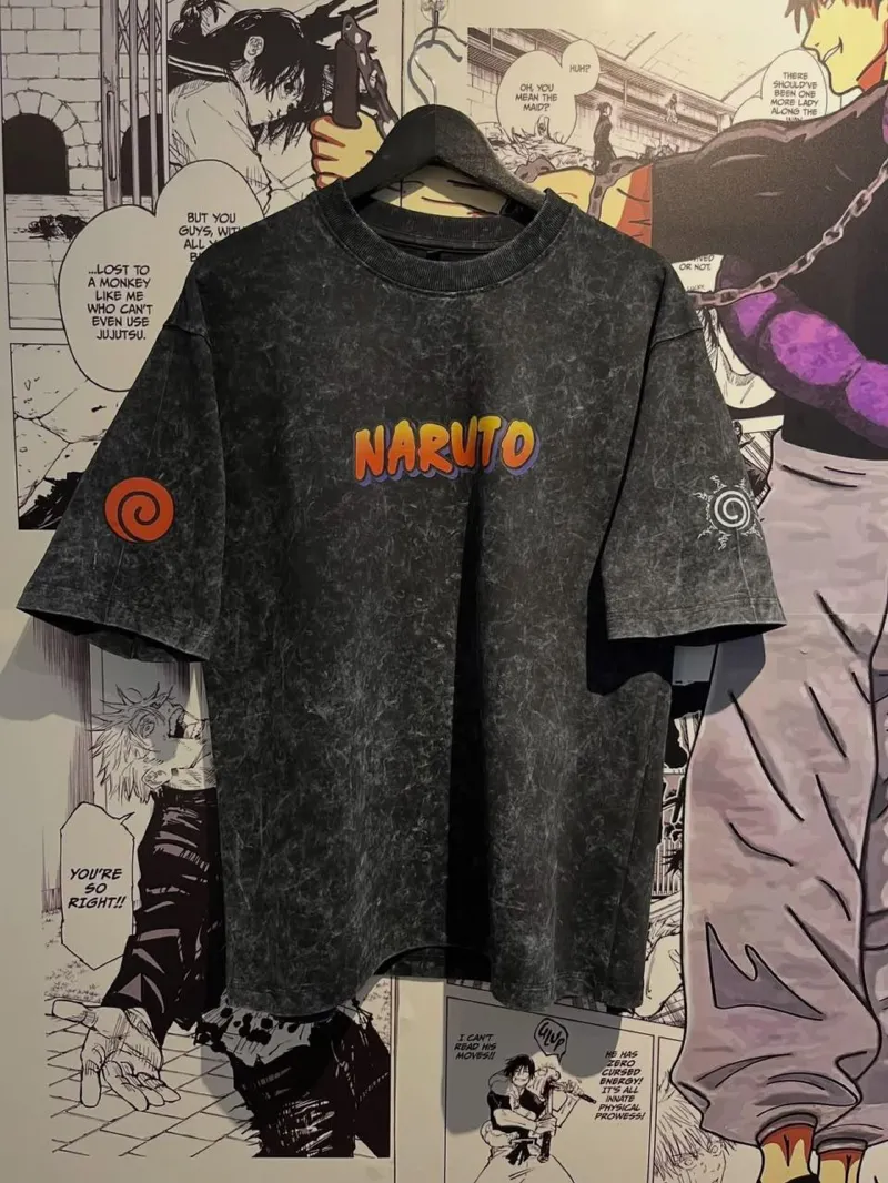 Men's Acid Wash Oversized Drop Shoulder T-Shirt, 220 GSM Pure Cotton