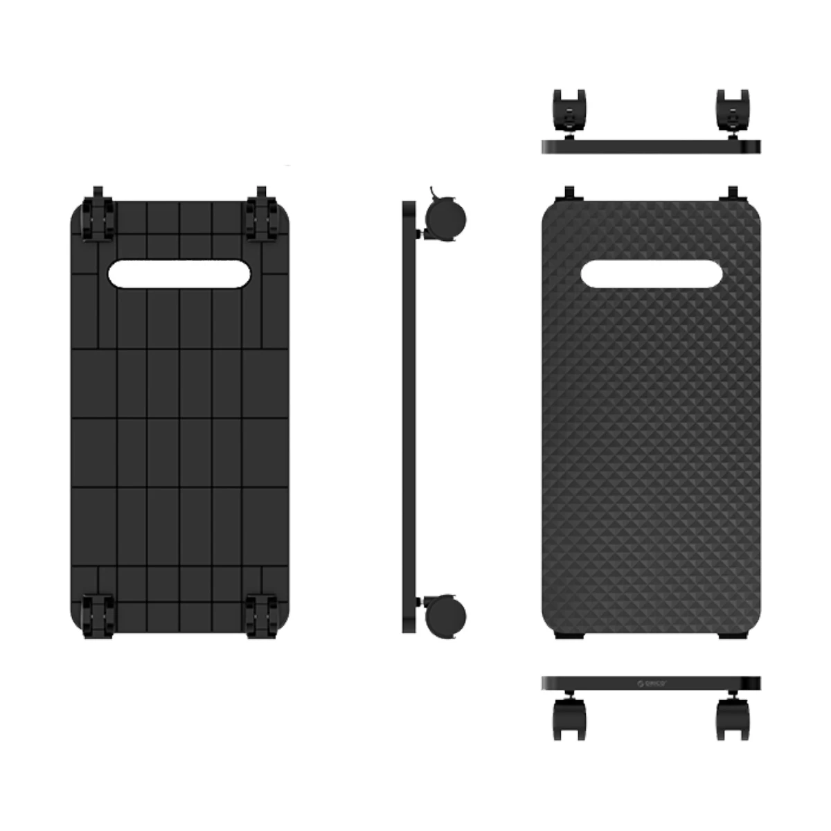 ORICO CPB1 Computer Host Bracket with Wheels Black
