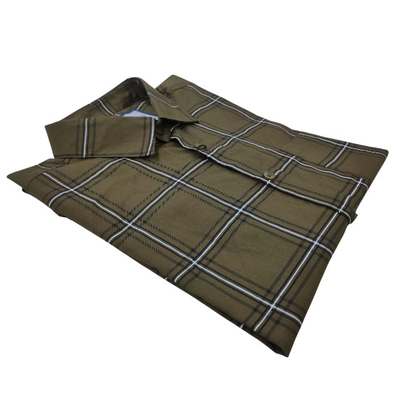 Classic Cotton Full-Sleeve Check Shirt for Men