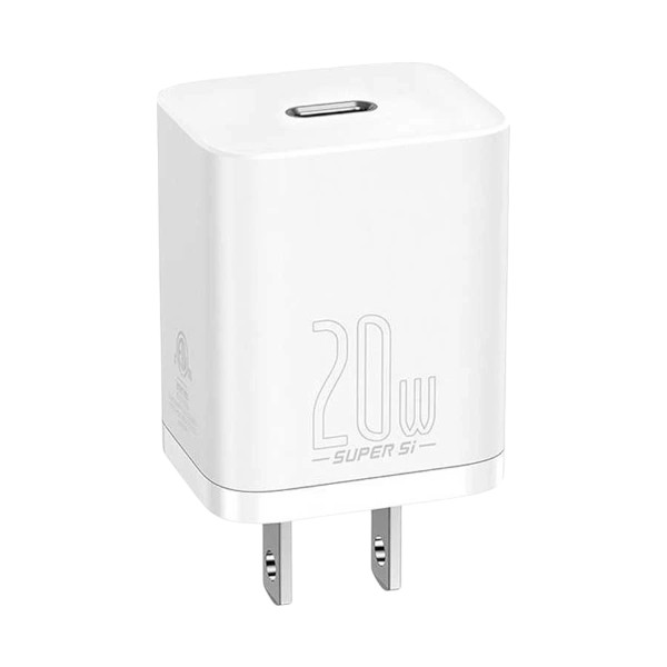 Baseus TZCCSUP-A02 Super Si QC USB-C 20W CN White Charger