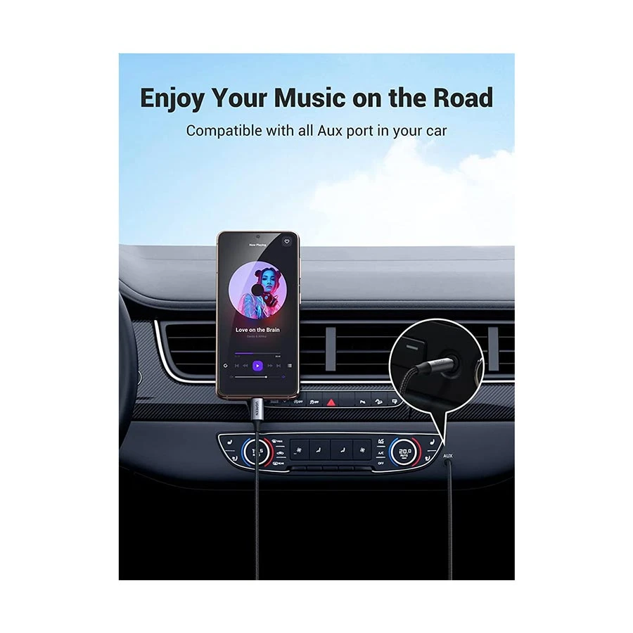 UGREEN CM450 (20192) USB-C to 3.5mm Male Audio Cable 1 Meter Black