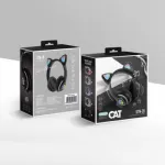 CAT STN-28 Wireless Cat Ear Headset Bluetooth 5.0 | 40mm Speaker, 400mAh Battery & 7 Hours Playtime - Stylish Over-Ear Headphones