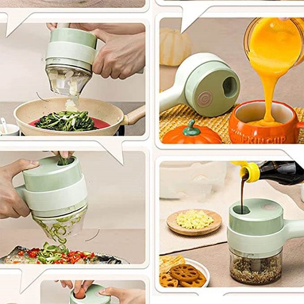 4 In 1 Handheld Electric Handheld Cooking Hammer Food Chopper