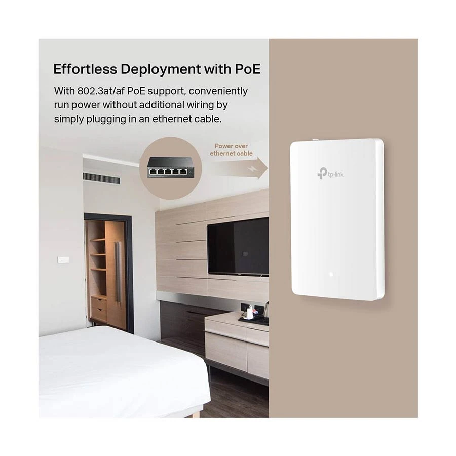 TP-Link EAP235-Wall Omada AC1200 Gigabit Wall Plate Access Point