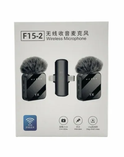 F15-2 2-in-1 Wireless Lavalier Microphone (Type-C + iPhone)