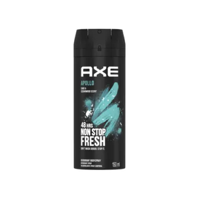 Axe Apollo 48H Non Stop Fresh Deodorant Body Spray 150ml (South Africa)