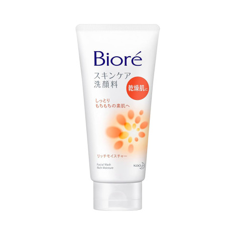 Biore Facial Wash Rich Moisture 130g (Japan)
