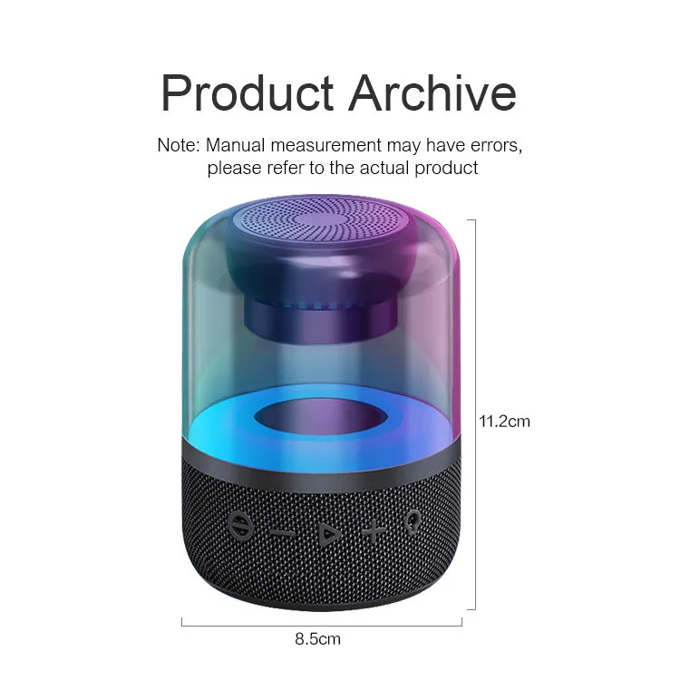 Z5 RGB Mini Portable Wireless Bluetooth Speaker – 5W Compact Speaker with LED Light Effects