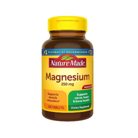 Nature Made Magnesium Oxide 250 mg 200 Tablets (USA)