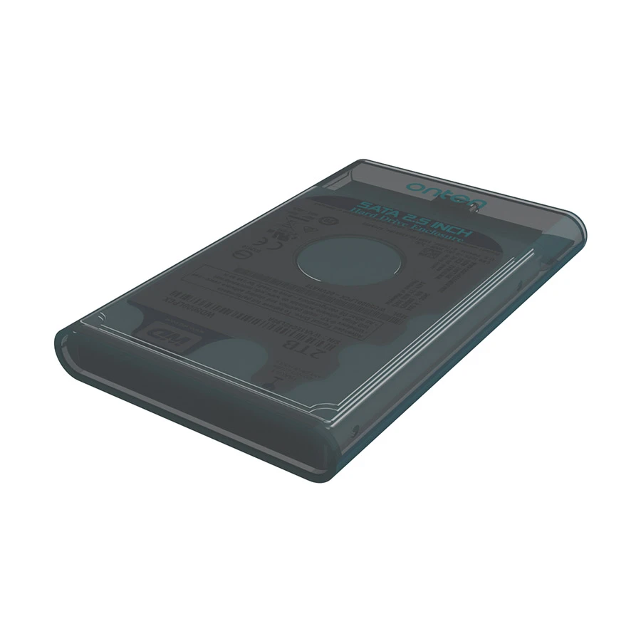 Onten OTN-UHD2 2.5 Inch SATA Transparent HDD Enclosure with Data Cable