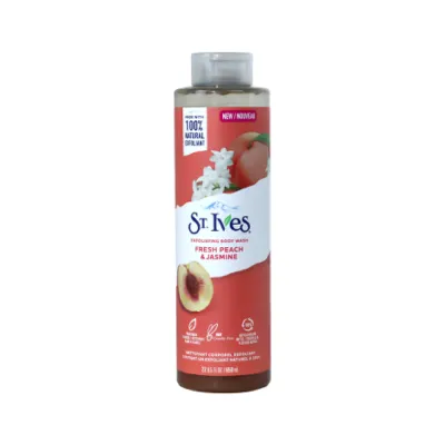 St.Ives Fresh Peach & Jasmine Exfoliating Body Wash 650ml (USA)