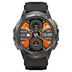 KOSPET TANK T3 1.43″ HD AMOLED With 130+ Sports Modes Military-Grade Smart Watch - Black