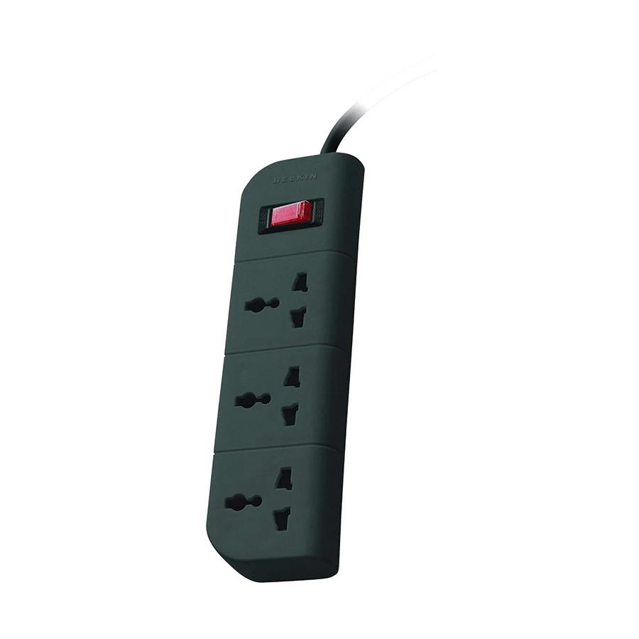 Belkin F9E300zb1.5MGRY 3 Port Surge Protector Power Strip Grey
