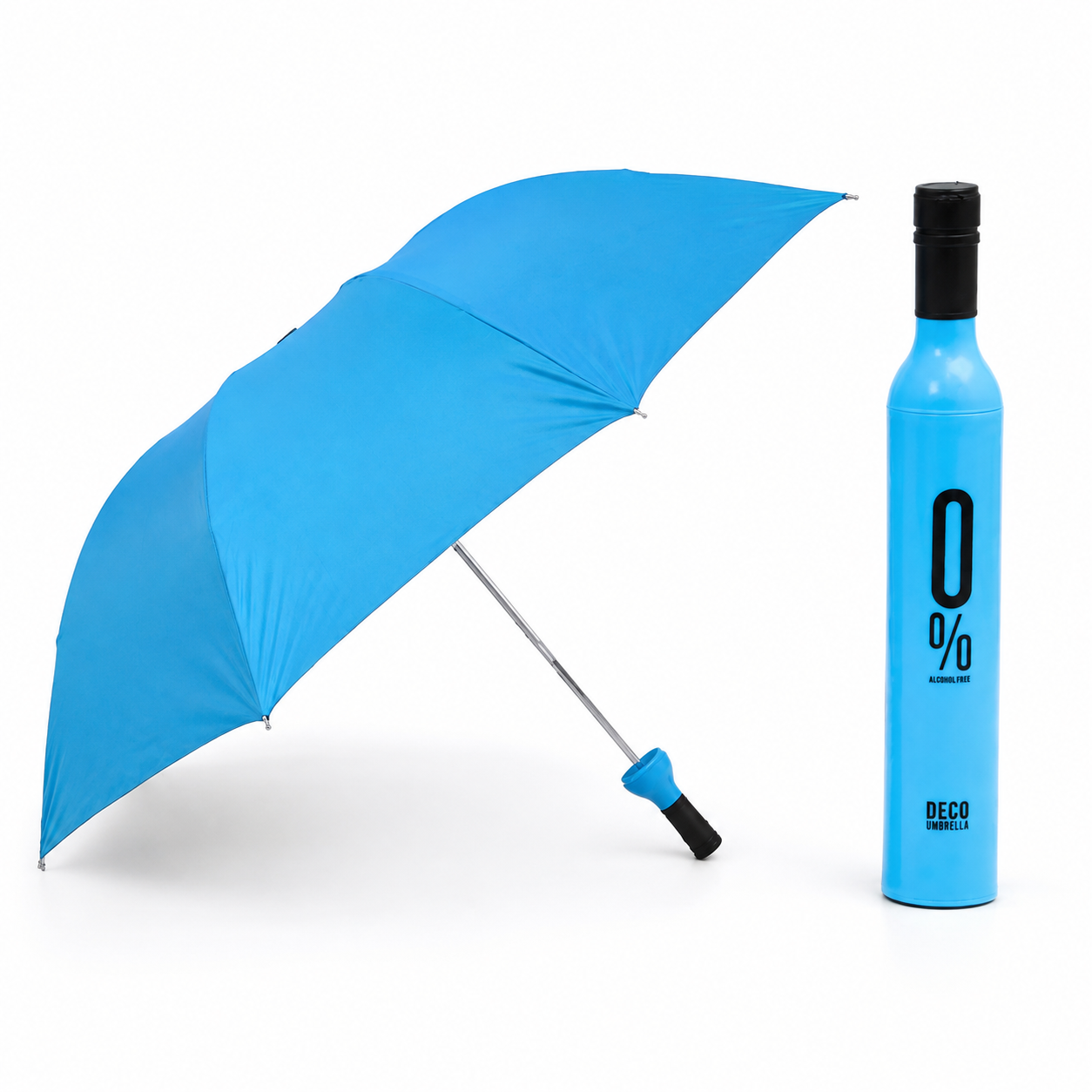 Wine Bottle Shaped Folding Umbrella