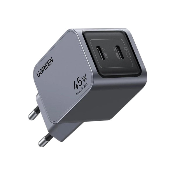 Ugreen Nexode Pro X707 Dual USB-C 45W GaN Charger (2 Pin, EU)