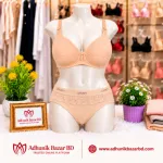 Lace Foam Bra and Panty Set, 4 Colours Combo, Sizes 32 to 40