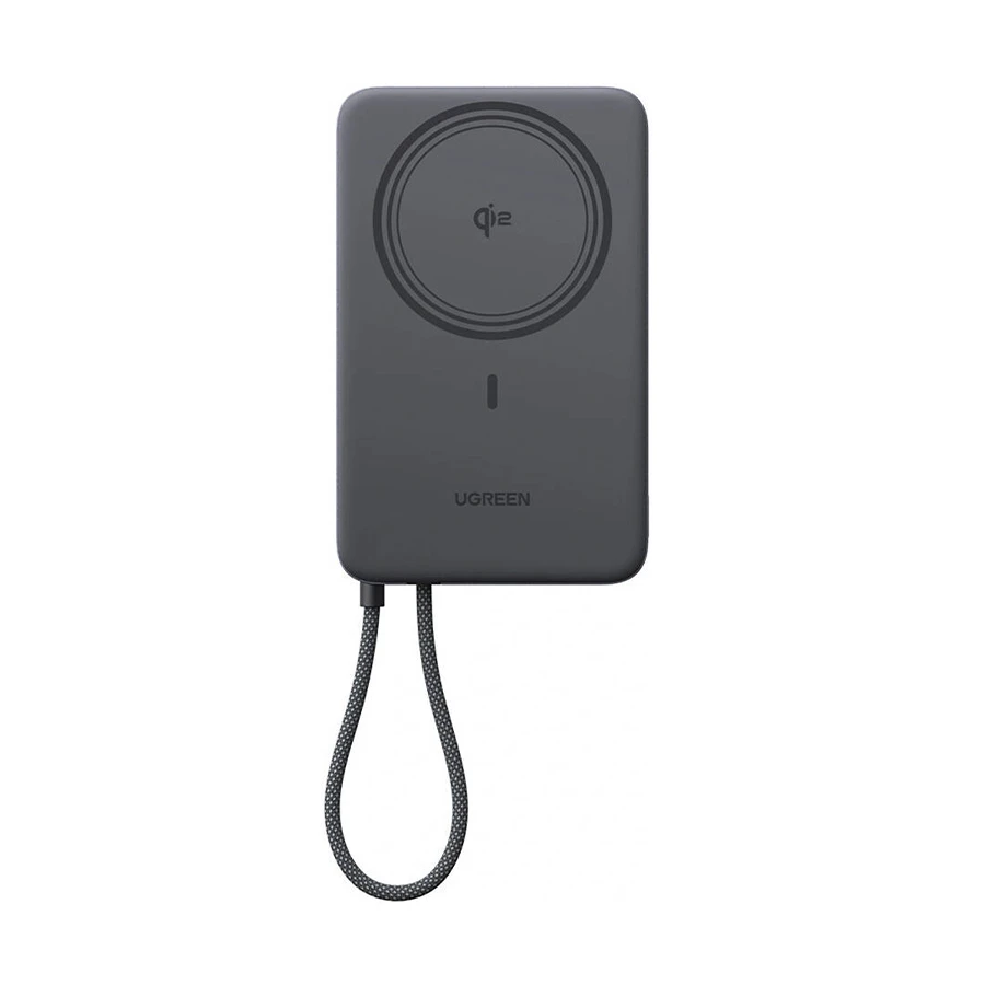 UGREEN PB570 10000mAh 30W Qi2 Magnetic Wireless Power Bank, Gray