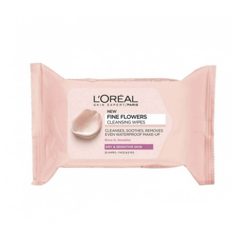 LO'real Fine Flowers Dry to Sensitive Cleansing Wipes (Germany)