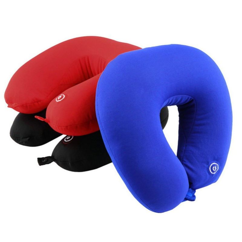 Vibrating Massaging Travel Neck Pillow