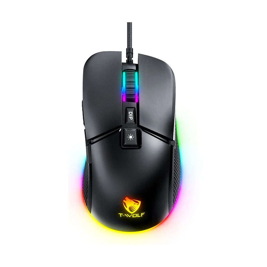 T-Wolf G590 RGB Wired Black Gaming Mouse