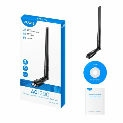 Cudy WU1400 Dual Band 1300mbps USB Wi-Fi Adapter