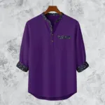 Men's Synthetic and Cotton Blend Katua, Slim Fit, 6 Colours