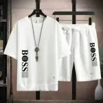 Men's 170 GSM Mesh Fabric Tee and Shorts Set in 6 Colours